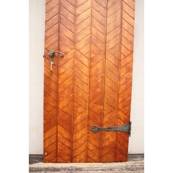 ヘリンボーンC装飾ナチュラル洋館ドア　B714 