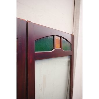 極上ダイア色ガラスの豪華ガラス建具　2枚1組　GD743 