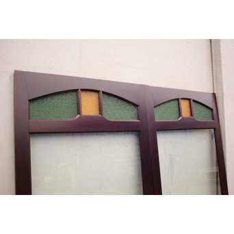 極上ダイア色ガラスの豪華ガラス建具　2枚1組　GD743 