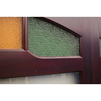 極上ダイア色ガラスの豪華ガラス建具　2枚1組　GD743 