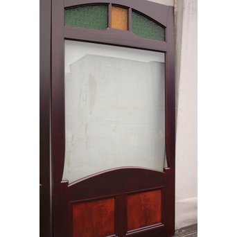 極上ダイア色ガラスの豪華ガラス建具　2枚1組　GD743 