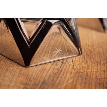 アールデコ五角形赤切子向付　5客1組　S1884 