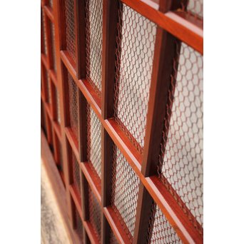 珍品総欅斜めくぐり戸　W370 