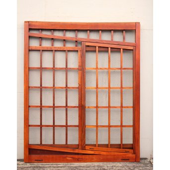 珍品総欅斜めくぐり戸　W370 