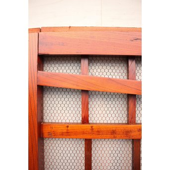 珍品総欅斜めくぐり戸　W370 