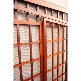 珍品総欅斜めくぐり戸　W370 