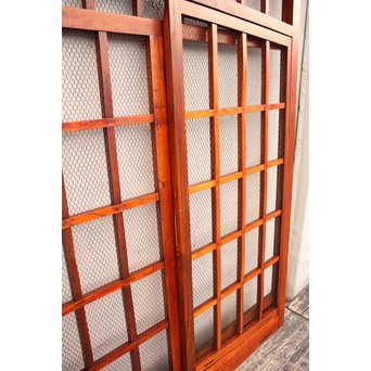珍品総欅斜めくぐり戸　W370 