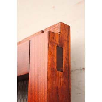 珍品総欅斜めくぐり戸　W370 