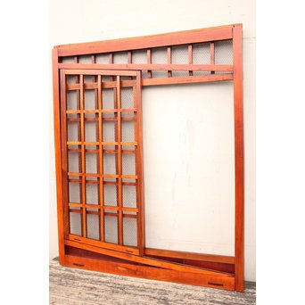 珍品総欅斜めくぐり戸　W370 