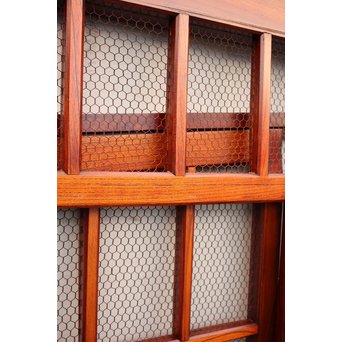 珍品総欅斜めくぐり戸　W370 