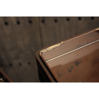 屈輪文彫漆硯箱　S1899 