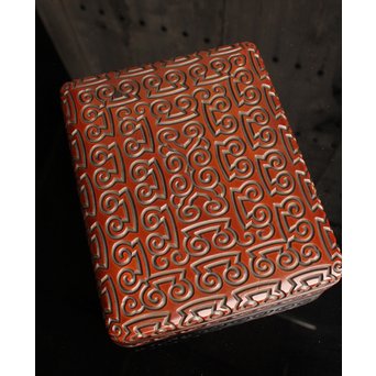 屈輪文彫漆硯箱　S1899 