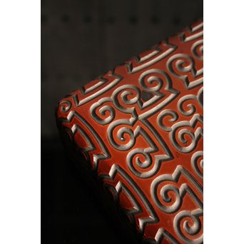 屈輪文彫漆硯箱　S1899 