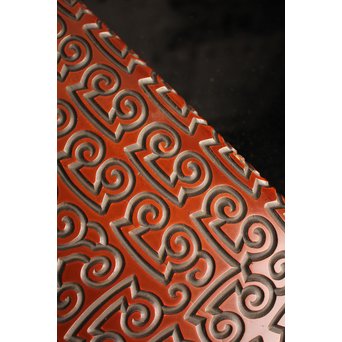 屈輪文彫漆硯箱　S1899 