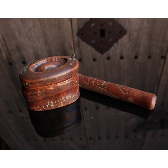 竹根の煙草入れ　S1940