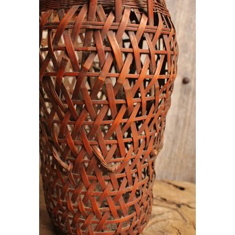 三世三代早川尚古斎作　竹花籠　S1943 