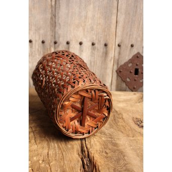 三世三代早川尚古斎作　竹花籠　S1943 