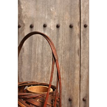 三世三代早川尚古斎作　竹花籠　S1943 