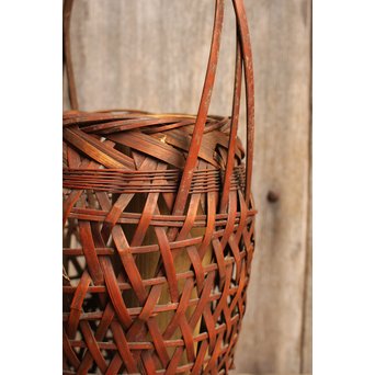 三世三代早川尚古斎作　竹花籠　S1943 