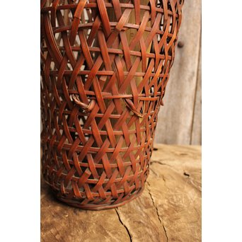 三世三代早川尚古斎作　竹花籠　S1943 