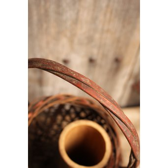 三世三代早川尚古斎作　竹花籠　S1943 