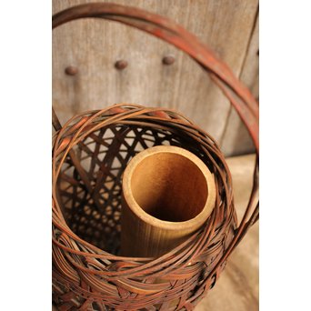 三世三代早川尚古斎作　竹花籠　S1943 