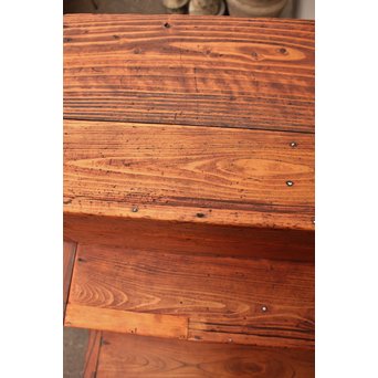 縦桟引戸の欅階段箪笥　M54 