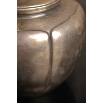 在銘阿古陀純銀瓶/湯沸/水注　K86 