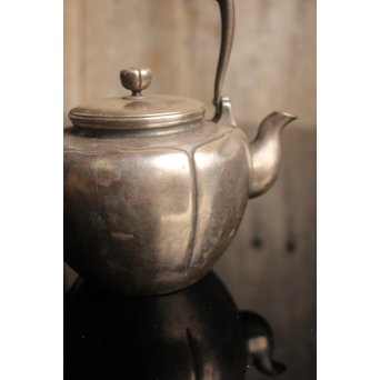 在銘阿古陀純銀瓶/湯沸/水注　K86 