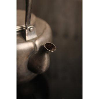 在銘阿古陀純銀瓶/湯沸/水注　K86 