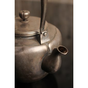 在銘阿古陀純銀瓶/湯沸/水注　K86 