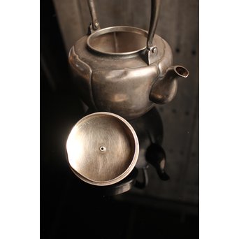 在銘阿古陀純銀瓶/湯沸/水注　K86 