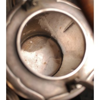 在銘阿古陀純銀瓶/湯沸/水注　K86 