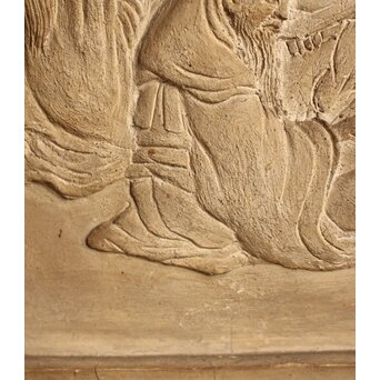 七福神 漆喰細工 鏝/こて絵 在銘　S1980 