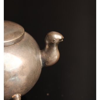 韓国美術工芸 李王家 純銀獣口三脚水滴　S2024 