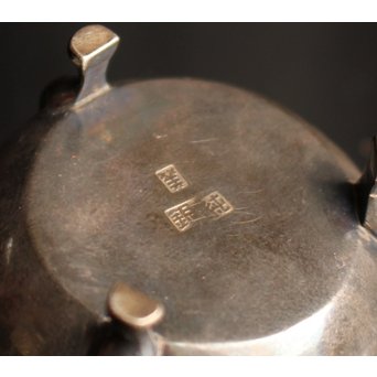 韓国美術工芸 李王家 純銀獣口三脚水滴　S2024 