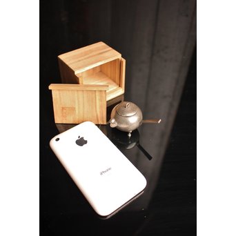 韓国美術工芸 李王家 純銀獣口三脚水滴　S2024 