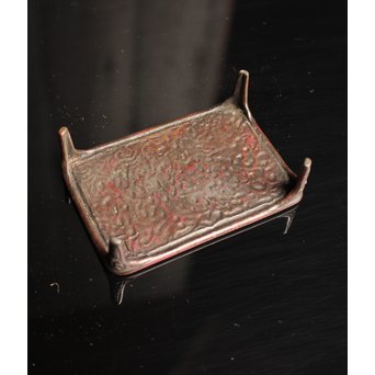 三浦研斎斑紫銅墨床　S2033 