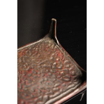 三浦研斎斑紫銅墨床　S2033 