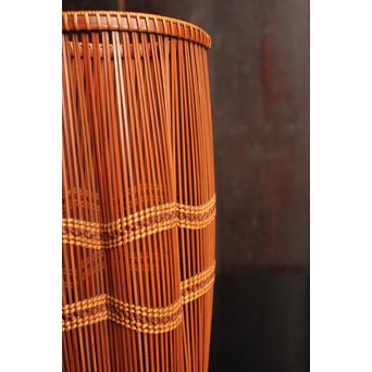 小菅吼月作竹編花籠　S2036 