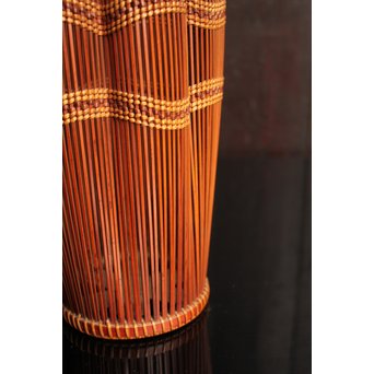 小菅吼月作竹編花籠　S2036 