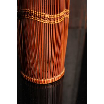 小菅吼月作竹編花籠　S2036 