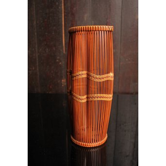 小菅吼月作竹編花籠　S2036 