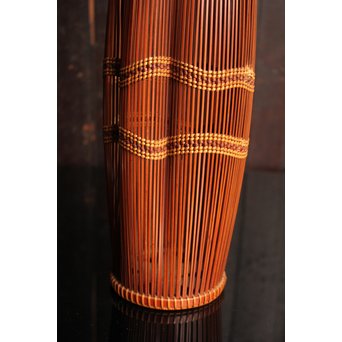 小菅吼月作竹編花籠　S2036 