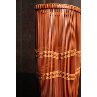 小菅吼月作竹編花籠　S2036 