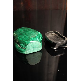 孔雀石擺件/置物　S2039 