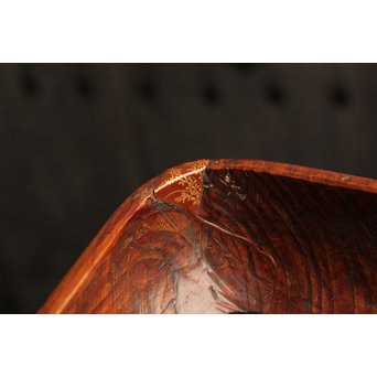 紡ぐ松の刳物煎茶盆　K114 