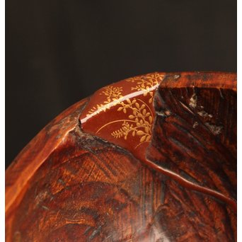 紡ぐ松の刳物煎茶盆　K114 