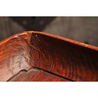 紡ぐ松の刳物煎茶盆　K114 