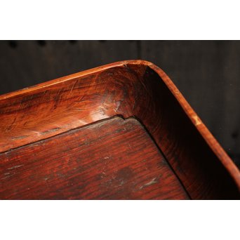 紡ぐ松の刳物煎茶盆　K114 